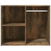 Mueble vestidor madera contrachapada roble ahumado 80x40x65 cm