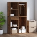 Mueble vestidor madera contrachapada roble ahumado 80x40x65 cm