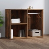 Mueble vestidor madera contrachapada roble ahumado 80x40x65 cm