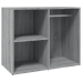 Mueble vestidor madera contrachapada gris Sonoma 80x40x65 cm