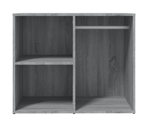 Mueble vestidor madera contrachapada gris Sonoma 80x40x65 cm