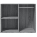 Mueble vestidor madera contrachapada gris Sonoma 80x40x65 cm