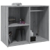 Mueble vestidor madera contrachapada gris Sonoma 80x40x65 cm