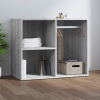 Mueble vestidor madera contrachapada gris Sonoma 80x40x65 cm