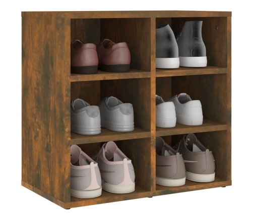 Mueble zapatero color roble ahumado 52,5x30x50 cm