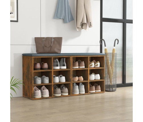 Muebles zapatero 2 uds color roble ahumado 52,5x30x50 cm