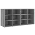 Mueble zapatero 2 uds color gris Sonoma 52,5x30x50 cm