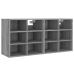 Mueble zapatero 2 uds color gris Sonoma 52,5x30x50 cm