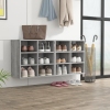 Mueble zapatero 2 uds color gris Sonoma 52,5x30x50 cm