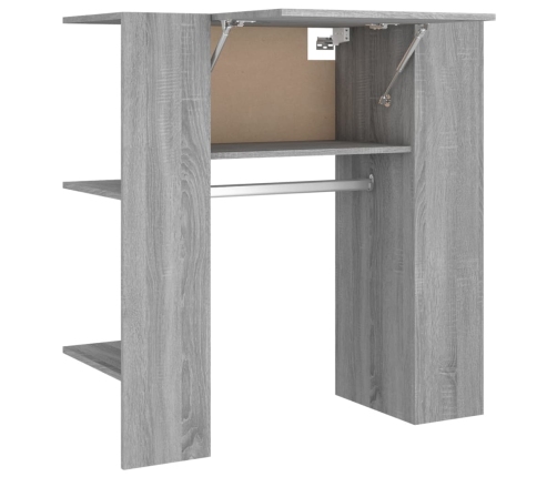 Mueble de recibidor madera ingeniería gris Sonoma 97,5x37x99 cm