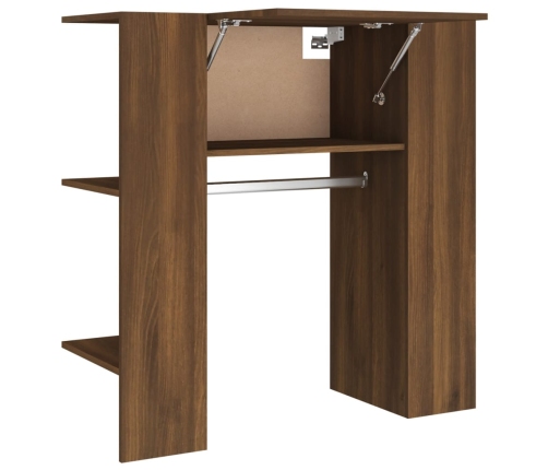 Mueble de recibidor madera ingeniería marrón roble 97,5x37x99cm