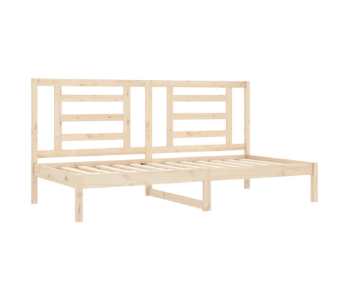 Sofá cama sin colchón madera maciza de pino 90x200 cm