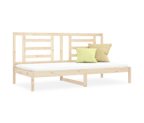 Sofá cama sin colchón madera maciza de pino 80x200 cm