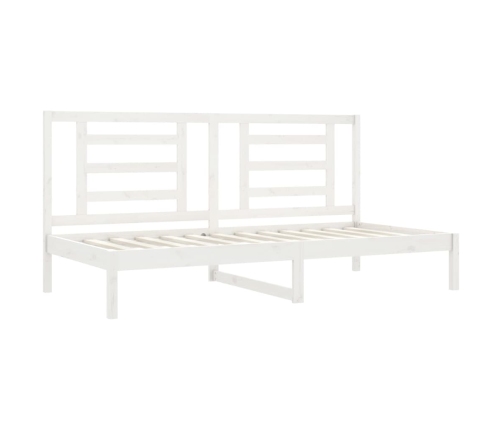 Sofá cama sin colchón madera maciza de pino blanco 80x200 cm