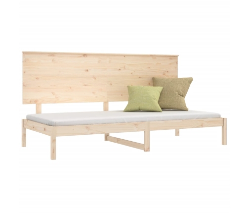 Sofá cama sin colchón madera maciza de pino 90x200 cm