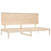 Sofá cama sin colchón madera maciza de pino 90x200 cm