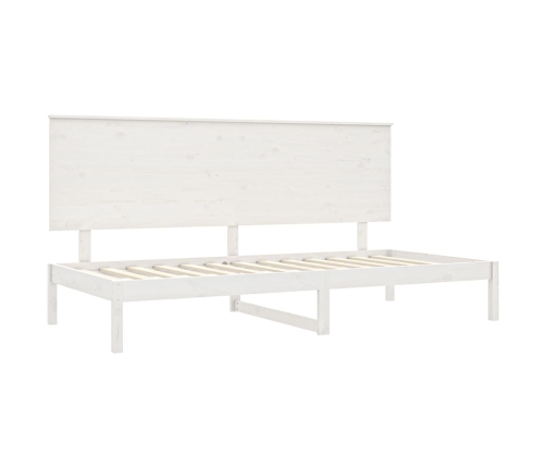 Sofá cama sin colchón madera maciza de pino blanco 90x200 cm