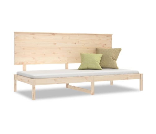 Sofá cama sin colchón madera maciza de pino 80x200 cm