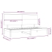 Sofá cama sin colchón madera maciza de pino 80x200 cm