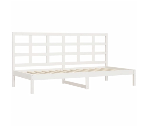 Sofá cama sin colchón madera maciza de pino blanco 90x200 cm