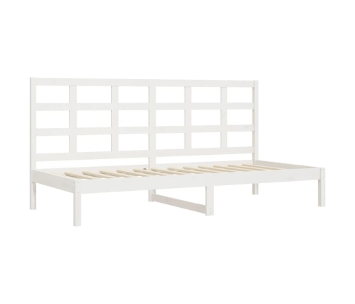 Sofá cama sin colchón madera maciza de pino blanco 80x200 cm