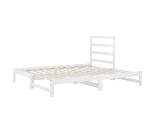 Sofá cama extraíble sin colchón blanco 2x(90x200) cm