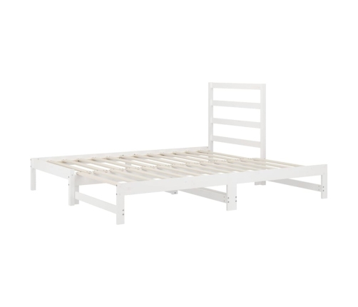 Sofá cama extraíble sin colchón blanco 2x(90x190) cm