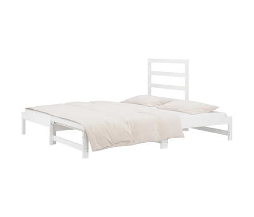 Sofá cama extraíble sin colchón blanco 2x(90x190) cm