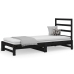 Sofá cama extraíble sin colchón negro 2x(90x190) cm