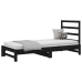 Sofá cama extraíble sin colchón negro 2x(90x190) cm