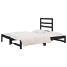 Sofá cama extraíble sin colchón negro 2x(90x190) cm