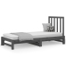 Sofá cama extraíble sin colchón gris 2x(90x200) cm