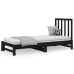 Sofá cama extraíble sin colchón negro 2x(90x190) cm