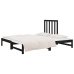 Sofá cama extraíble sin colchón negro 2x(90x190) cm