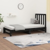 Sofá cama extraíble sin colchón negro 2x(90x190) cm