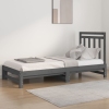 Sofá cama extraíble sin colchón gris 2x(90x200) cm