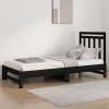 Sofá cama extraíble sin colchón negro 2x(90x200) cm