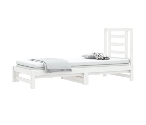 Sofá cama extraíble sin colchón blanco 2x(90x200) cm