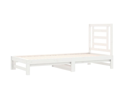 Sofá cama extraíble sin colchón blanco 2x(90x200) cm