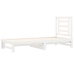Sofá cama extraíble sin colchón blanco 2x(90x200) cm