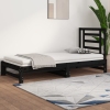 Sofá cama extraíble sin colchón negro 2x(90x200) cm