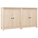 Aparador 2 uds de madera maciza de pino 70x35x80 cm