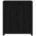 Aparador 2 uds de madera maciza de pino negro 70x35x80 cm