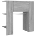 Mueble de recibidor 2 uds madera contrachapada gris Sonoma