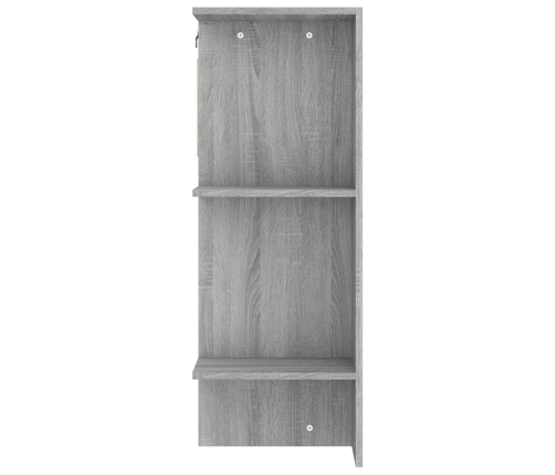 Mueble de recibidor 2 uds madera contrachapada gris Sonoma