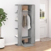 Mueble de recibidor 2 uds madera contrachapada gris Sonoma