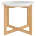 vidaXL Mesa de centro madera contrachapada y pino blanco 53x53x43,5cm