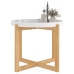 vidaXL Mesa de centro madera contrachapada y pino blanco 53x53x43,5cm