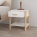 Mesitas de noche 2 uds madera contrachapada blanco 42x38x45 cm