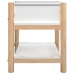 Mesitas de noche 2 uds madera contrachapada blanco 42x38x45 cm